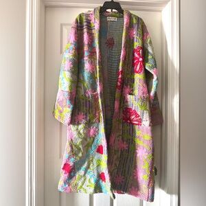 Spring all cotton coat sweater/jkt to where to around town shopping or dinner OS